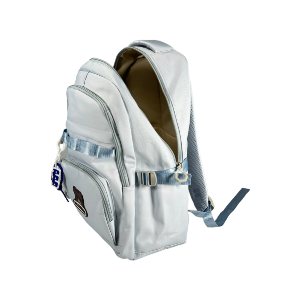 Шкільний підлітковий рюкзак на чотири відділення, 24 л, блакитний