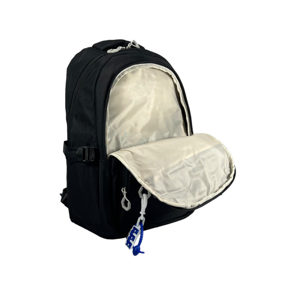 Шкільний рюкзак для старших класів на чотири відділення, 24 л, чорний