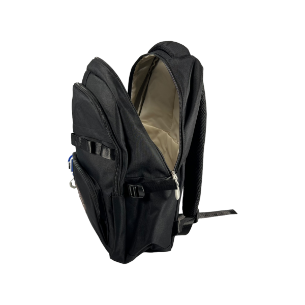 Шкільний рюкзак для старших класів на чотири відділення, 24 л, чорний