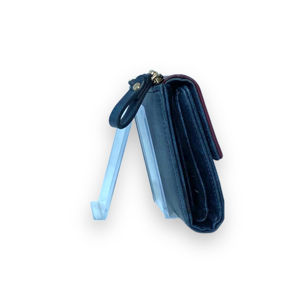 Жіночий гаманець Saralyn екошкіра 1 відділення 5 осередків для карт розмір: 13*10*2 см синій+бордо