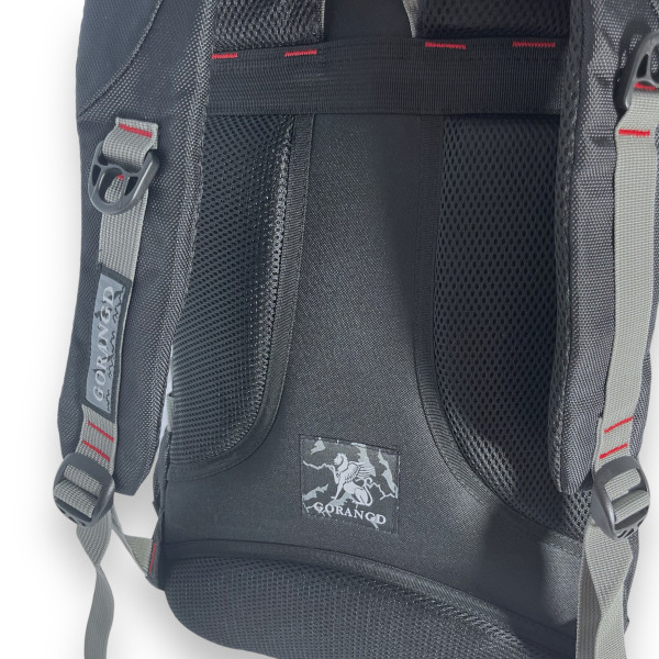 Міський рюкзак, 21 л, два відділення, фронтальні кишені, бічні кишені, чорний