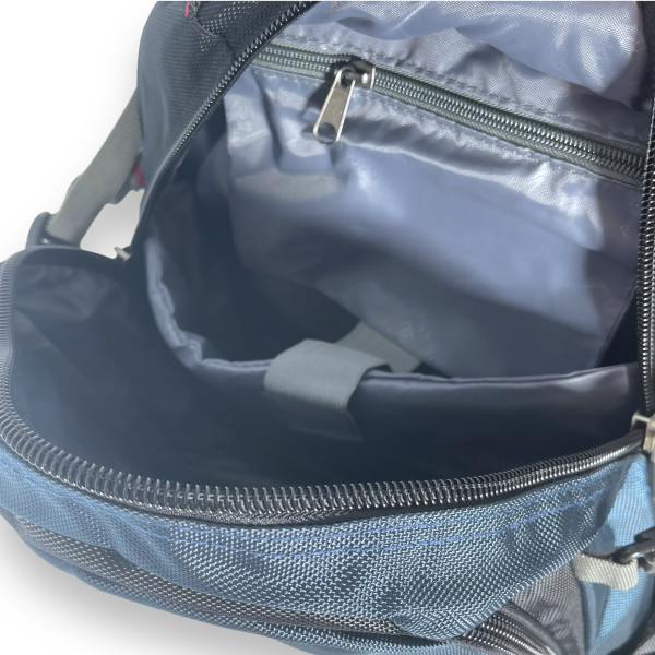 Міський рюкзак, 21 л, два відділення, фронтальні кишені, бічні кишені, синій