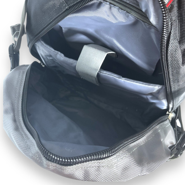 Рюкзак міський, 20 л, два відділення, фронтальні кишені, бічні кишені, сірий