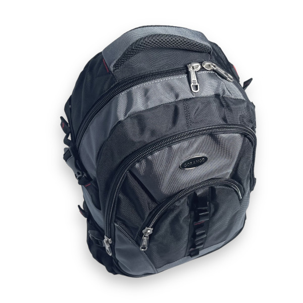 Рюкзак міський, 20 л, 2 відділення, фронтальні кишені, бічні кишені, сірий