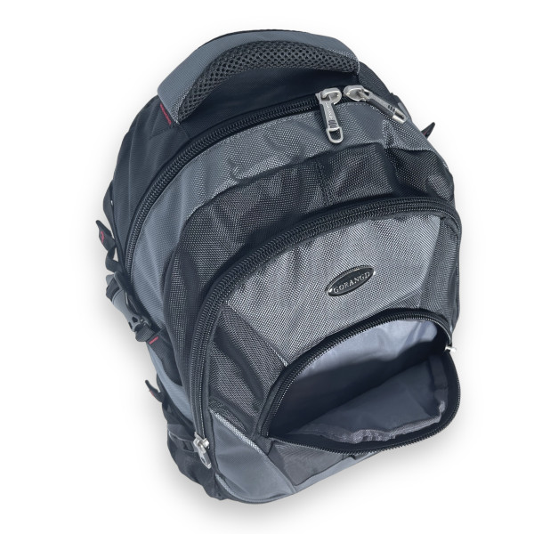 Рюкзак міський, 20 л, 2 відділення, фронтальні кишені, бічні кишені, сірий