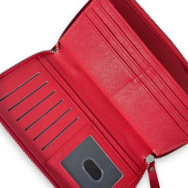 Жіночий клатч Saralyn екошкіра 2 відділення 12 осередків для карт розмір: 20*10*2.5 см червоний