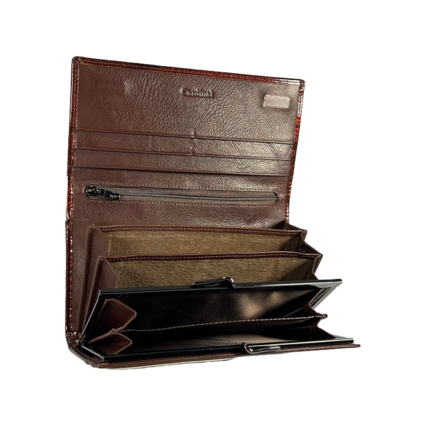 Кошелек женский из натуральной кожи, коричневый, с застежкой на молнии, монетница Кошелек женский из натуральной кожи, коричневый, с застежкой на молнии, монетница