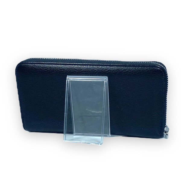 Кошелек-клатч мужской из экокожи на 5 отделов для купюр, черный Кошелек-клатч мужской из экокожи на 5 отделов для купюр, черный