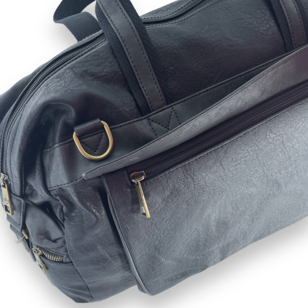 Сумка дорожная David Jones, одно отделение, один фронтальный карман, съемный ремень, размер 55*32*15см, черная Сумка дорожная David Jones, одно отделение, один фронтальный карман, съемный ремень, размер 55*32*15см, черная