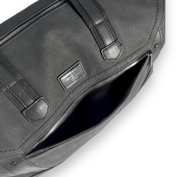 Сумка дорожная David Jones, одно отделение, один фронтальный карман, съемный ремень, размер 54*35*20см, черная Сумка дорожная David Jones, одно отделение, один фронтальный карман, съемный ремень, размер 54*35*20см, черная