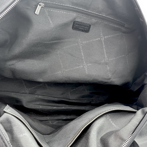 Сумка дорожная David Jones, одно отделение, один фронтальный карман, съемный ремень, размер 54*35*20см, черная Сумка дорожная David Jones, одно отделение, один фронтальный карман, съемный ремень, размер 54*35*20см, черная