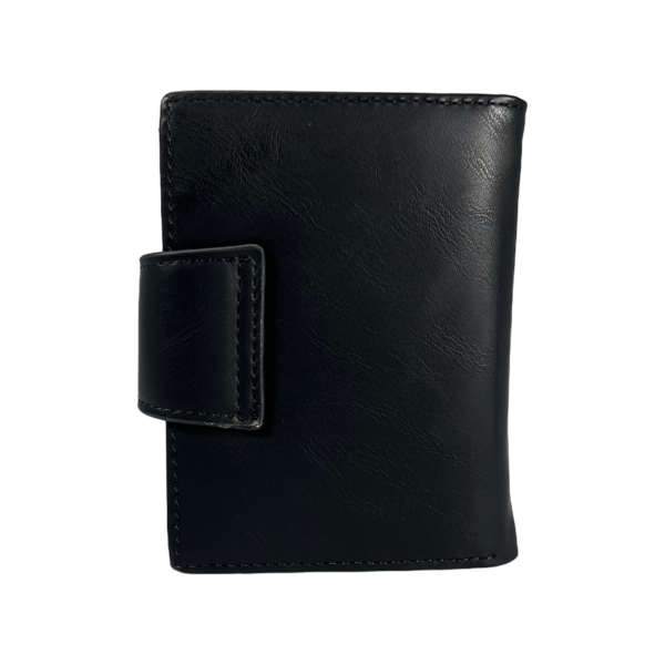 Мужской кошелек с автоматическим картхолдером, черный, экокожа Мужской кошелек с автоматическим картхолдером, черный, экокожа