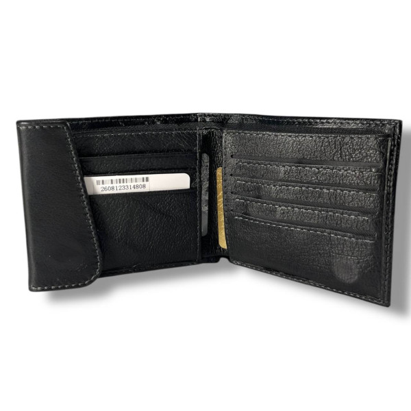 Мужской кошелек на магнитной застежке, черный, стильный и удобный Мужской кошелек на магнитной застежке, черный, стильный и удобный