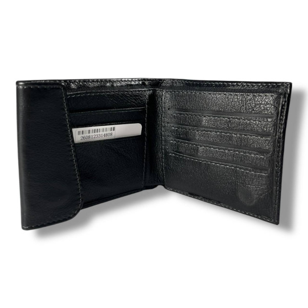 Мужской кошелек на магнитной застежке, черный, стильный и удобный Мужской кошелек на магнитной застежке, черный, стильный и удобный