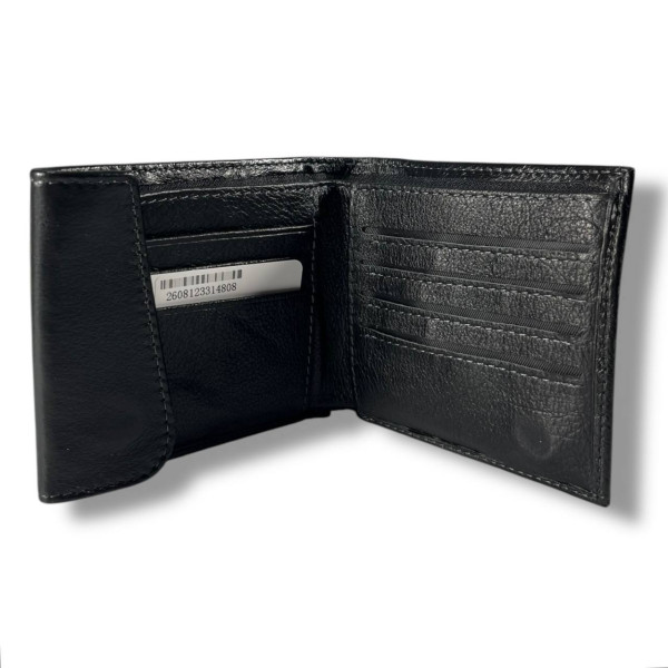 Мужской кошелек на магнитной застежке, черный, стильный и удобный Мужской кошелек на магнитной застежке, черный, стильный и удобный