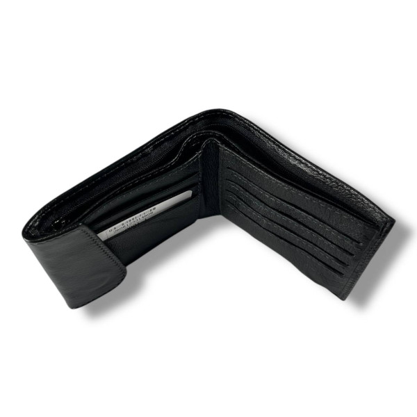 Мужской кошелек на магнитной застежке, черный, стильный и удобный Мужской кошелек на магнитной застежке, черный, стильный и удобный