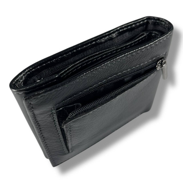Мужской кошелек на магнитной застежке, черный, стильный и удобный Мужской кошелек на магнитной застежке, черный, стильный и удобный