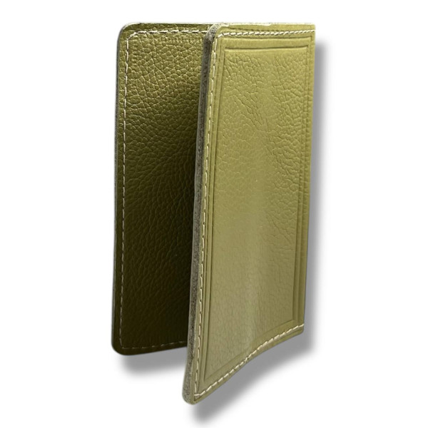 Обложка для паспорта BagWay из натуральной кожи, зеленая