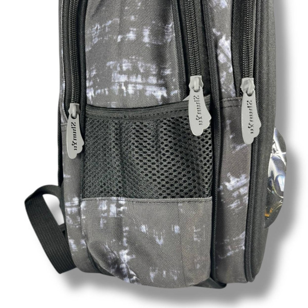 Черный школьный рюкзак для мальчиков с принтом Машина, водонепроницаемый, пенал в комплекте Черный школьный рюкзак для мальчиков с принтом Машина, водонепроницаемый, пенал в комплекте