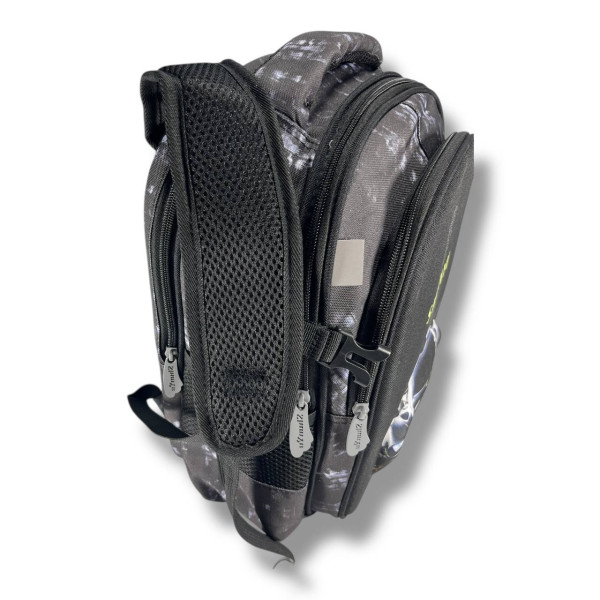 Черный школьный рюкзак для мальчиков с принтом Машина, водонепроницаемый, пенал в комплекте Черный школьный рюкзак для мальчиков с принтом Машина, водонепроницаемый, пенал в комплекте