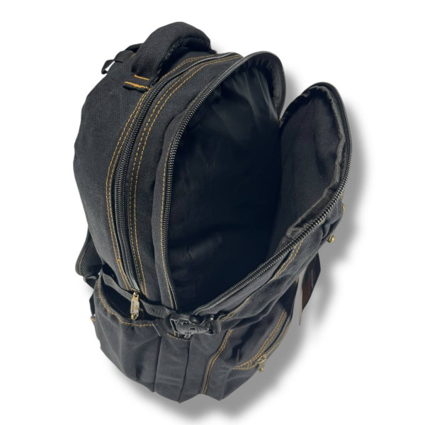 Чоловічий міський рюкзак з кишенею для ноутбука, практичний та зручний, чорний 