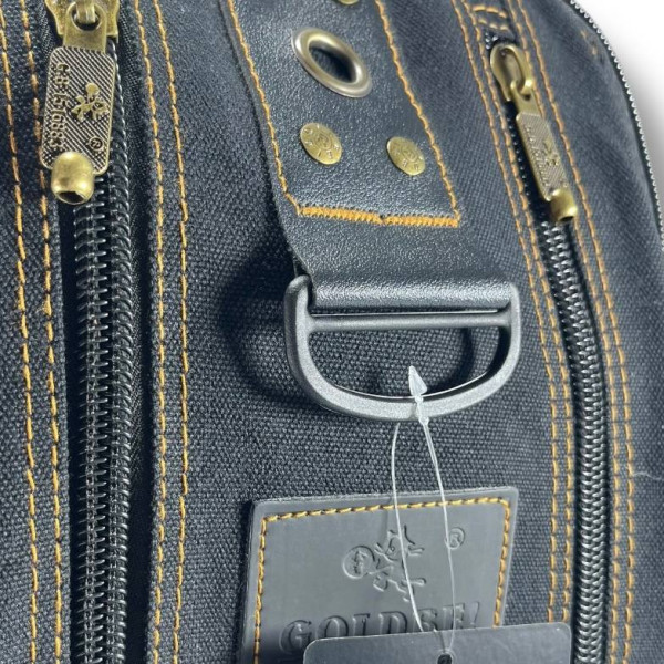 Чоловічий міський рюкзак з кишенею для ноутбука, практичний та зручний, чорний 