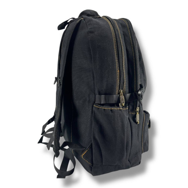 Чоловічий міський рюкзак з кишенею для ноутбука, практичний та зручний, чорний 