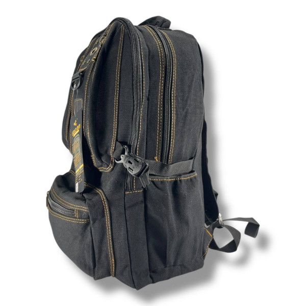 Чоловічий міський рюкзак з кишенею для ноутбука, практичний та зручний, чорний 