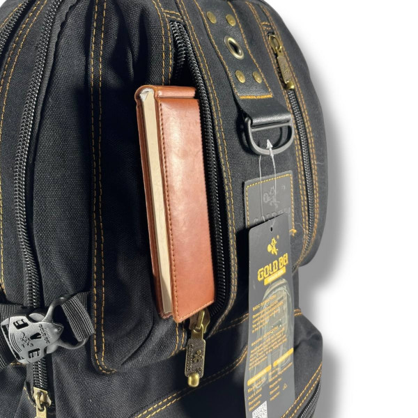 Чоловічий міський рюкзак з кишенею для ноутбука, практичний та зручний, чорний 