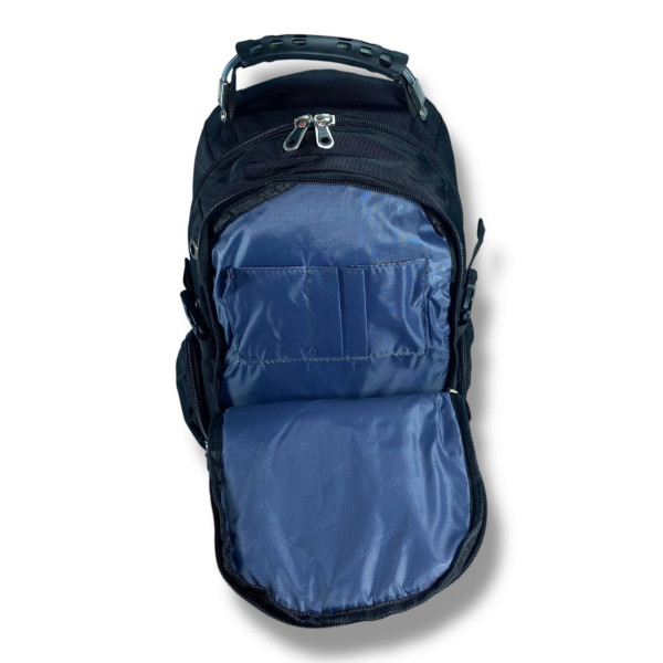 Універсальний міський рюкзак з водовідштовхувальної тканини 16 л чорного кольору 