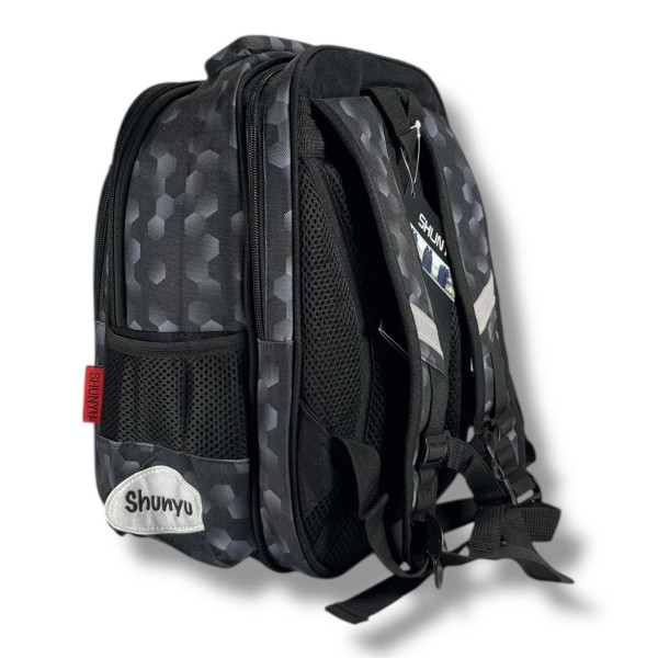 Школьный рюкзак для мальчиков с принтом Мяч, емкий и легкий, пенал в комплекте Школьный рюкзак для мальчиков с принтом Мяч, емкий и легкий, пенал в комплекте