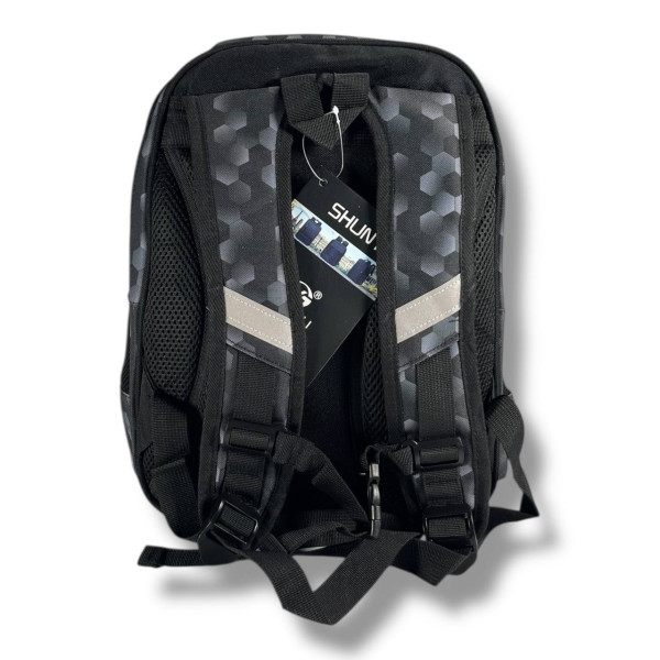 Школьный рюкзак для мальчиков с принтом Мяч, емкий и легкий, пенал в комплекте Школьный рюкзак для мальчиков с принтом Мяч, емкий и легкий, пенал в комплекте