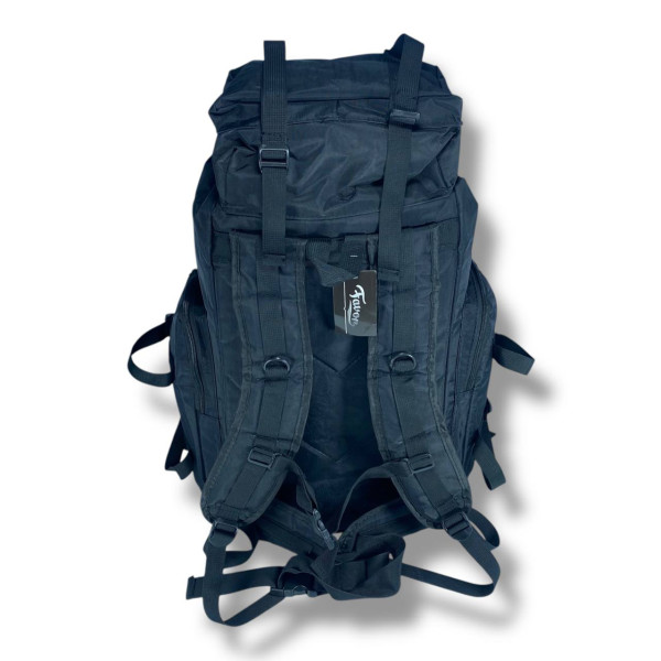 Туристический водоотталкивающий рюкзак для путешествий черного цвета на 45 л