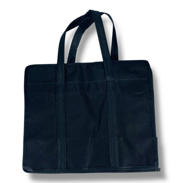 Эко сумка для хранения вещей из спанбонд черного цвета