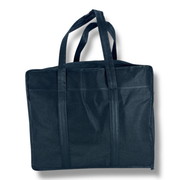 Эко сумка для хранения вещей из спанбонд черного цвета