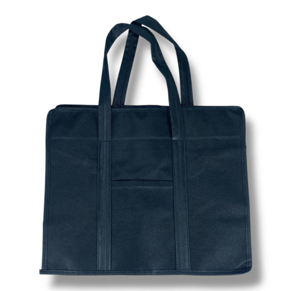 Эко сумка для хранения вещей из спанбонд черного цвета