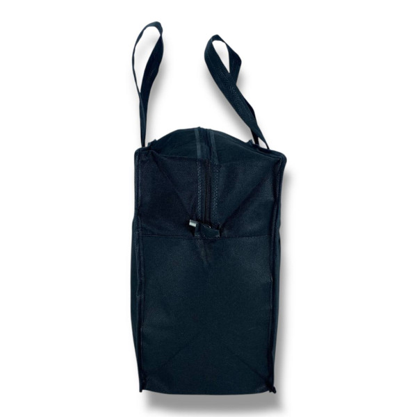 Эко сумка для хранения вещей из спанбонд черного цвета