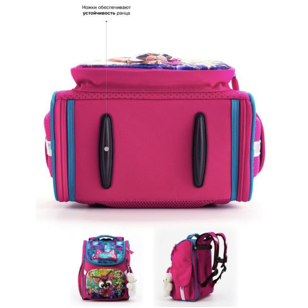 Шкільний рюкзак Sky Name (Winner) для дівчаток 1-4 клас, водовідштовхувальна тканина, 14 л, принт Цуценя Шкільний рюкзак Sky Name (Winner) для дівчаток 1-4 клас, водовідштовхувальна тканина, 14 л, принт Цуценя