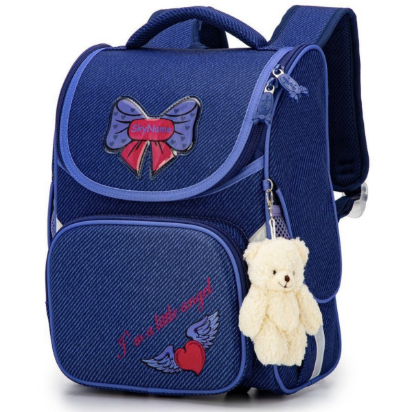 Шкільний рюкзак Sky Name (Winner) для дівчаток 1-4 клас, водовідштовхувальна тканина, 14 л, синій Шкільний рюкзак Sky Name (Winner) для дівчаток 1-4 клас, водовідштовхувальна тканина, 14 л, синій