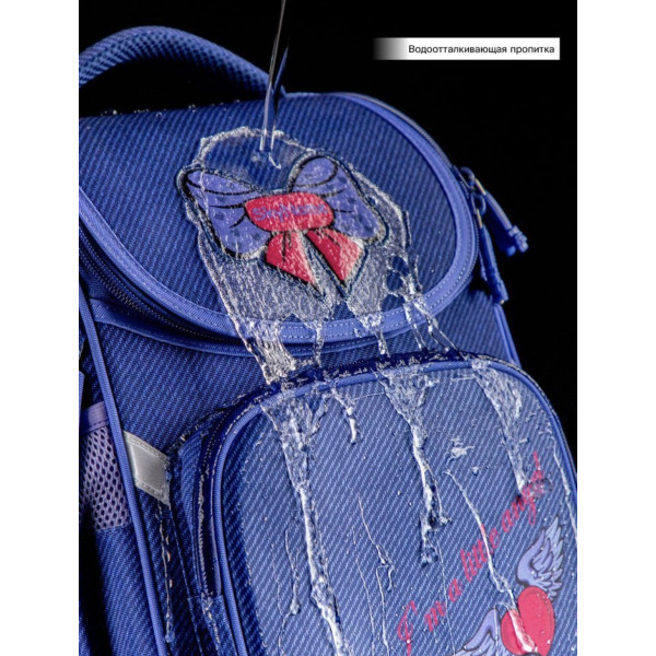 Шкільний рюкзак Sky Name (Winner) для дівчаток 1-4 клас, водовідштовхувальна тканина, 14 л, синій Шкільний рюкзак Sky Name (Winner) для дівчаток 1-4 клас, водовідштовхувальна тканина, 14 л, синій