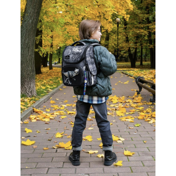 Шкільний рюкзак Sky Name (Winner) для хлопчиків 1-4 клас, водовідштовхувальна тканина, 14 л, принт Динозавр Шкільний рюкзак Sky Name (Winner) для хлопчиків 1-4 клас, водовідштовхувальна тканина, 14 л, принт Динозавр