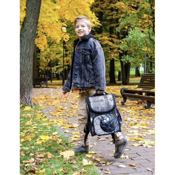 Шкільний рюкзак Sky Name (Winner) для хлопчиків 1-4 клас, водовідштовхувальна тканина, 14 л, принт М'яч Шкільний рюкзак Sky Name (Winner) для хлопчиків 1-4 клас, водовідштовхувальна тканина, 14 л, принт М'яч