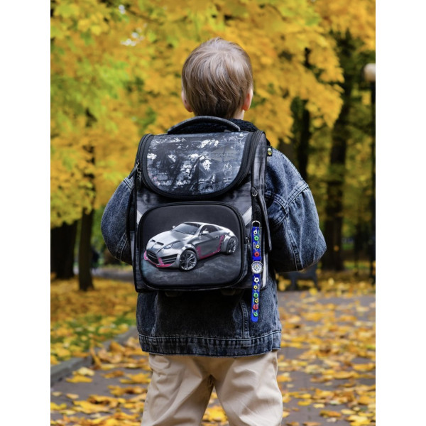 Рюкзак шкільний Sky Name (Winner) для хлопчиків 1-4 клас, водовідштовхувальна тканина, 14 л, принт Машина Рюкзак шкільний Sky Name (Winner) для хлопчиків 1-4 клас, водовідштовхувальна тканина, 14 л, принт Машина