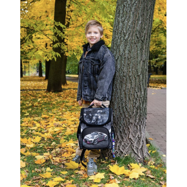 Рюкзак шкільний Sky Name (Winner) для хлопчиків 1-4 клас, водовідштовхувальна тканина, 14 л, принт Машина Рюкзак шкільний Sky Name (Winner) для хлопчиків 1-4 клас, водовідштовхувальна тканина, 14 л, принт Машина