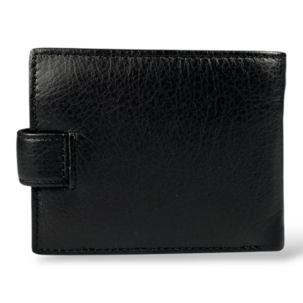 Стильный кожаный кошелек из натуральной кожи черного цвета, мужской Стильный кожаный кошелек из натуральной кожи черного цвета, мужской
