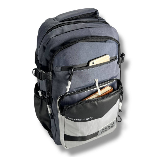 Стильний і практичний шкільний рюкзак, синій, водонепроникий, на 2 відділення