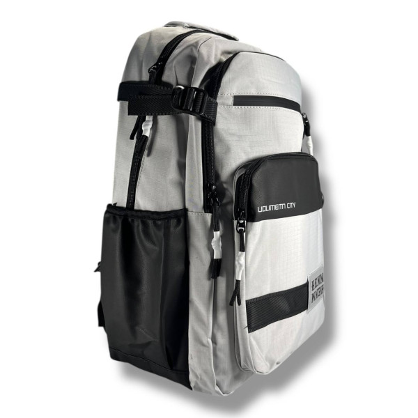 Стильний і практичний шкільний рюкзак, світло-сірий, водонепроникий, на 2 відділення Стильний і практичний шкільний рюкзак, світло-сірий, водонепроникий, на 2 відділення