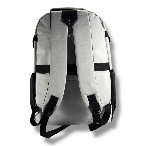 Стильний і практичний шкільний рюкзак, світло-сірий, водонепроникий, на 2 відділення Стильний і практичний шкільний рюкзак, світло-сірий, водонепроникий, на 2 відділення