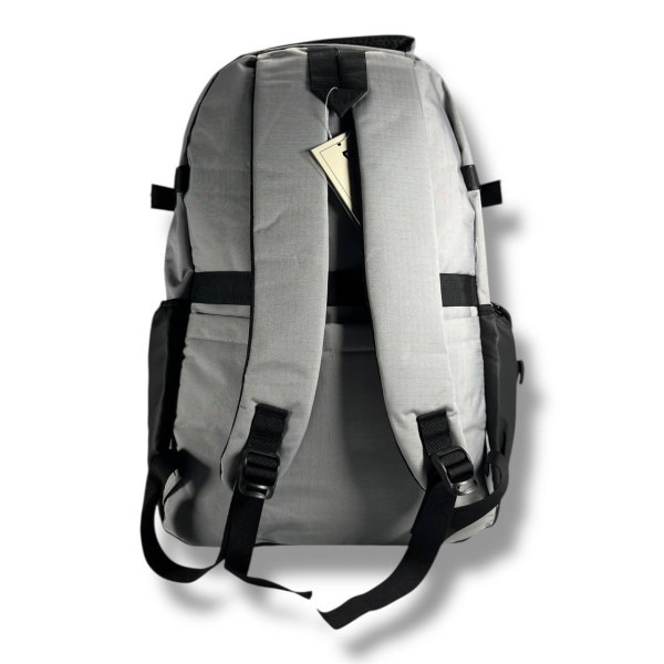 Стильний і практичний шкільний рюкзак, сірий, водонепроникий, на 2 відділення