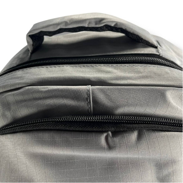 Стильний і практичний шкільний рюкзак, сірий, водонепроникий, на 2 відділення